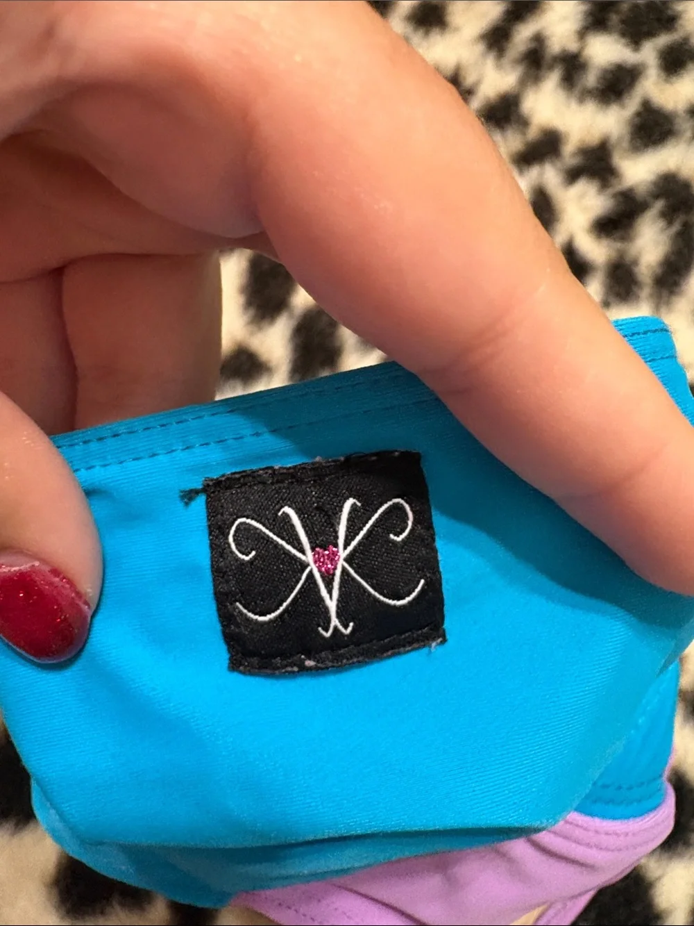 Kids Dance Briefs in Purple and Blue - Performance Costume